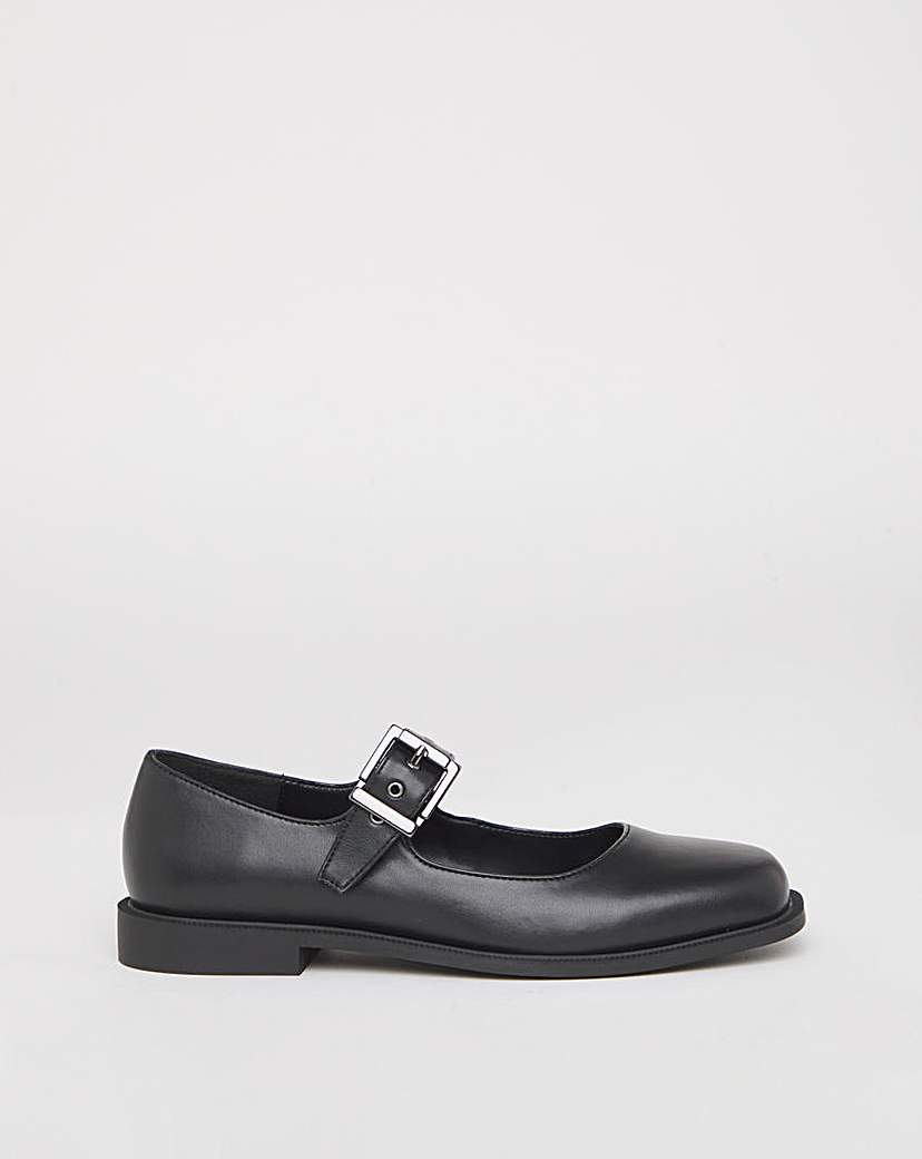 Square Toe Mary Jane Wide