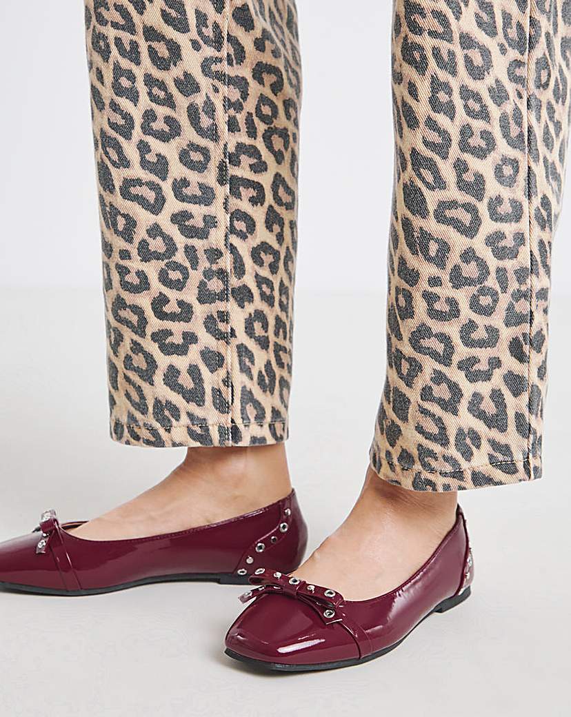 New In - Studded Ballerina Shoe Wide