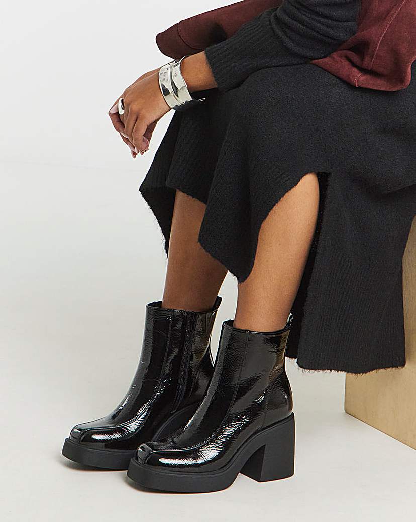 New In - Platform Ankle Boots Wide