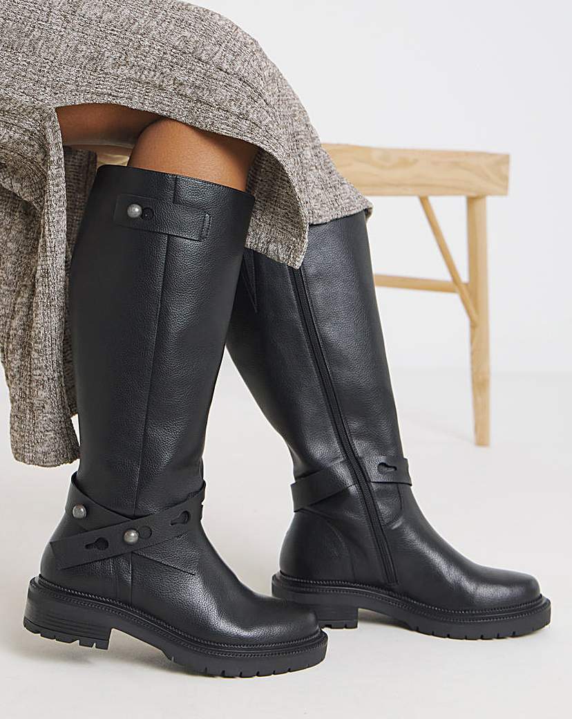New In - Casual Knee High Boots Ex Wide C