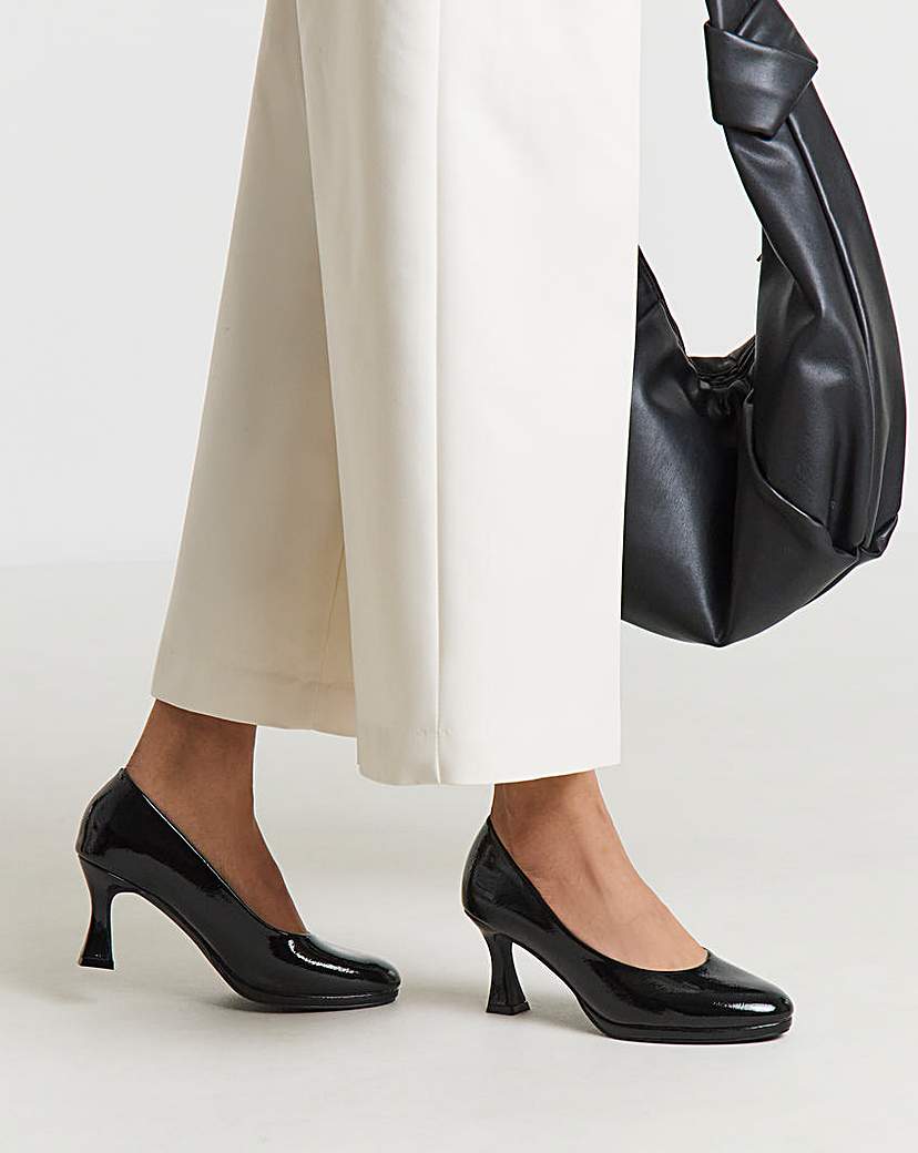 New In - Court Shoe Heel Extra Wide Fit