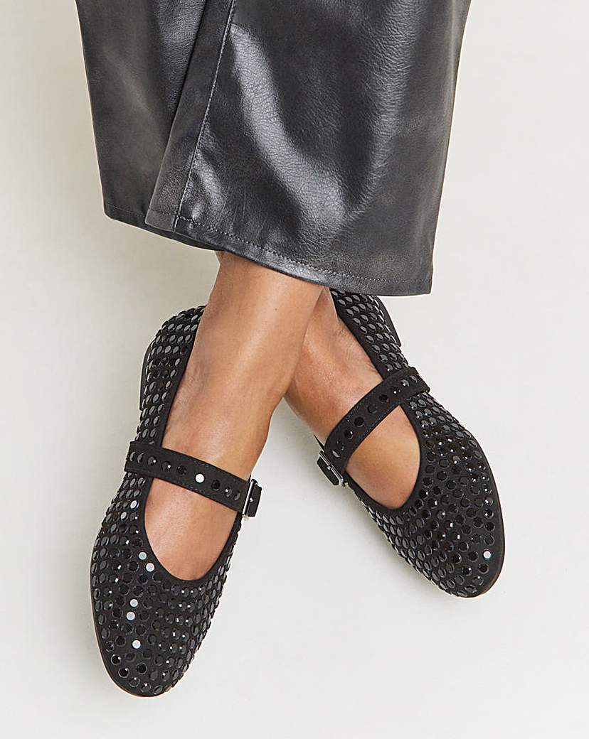 New In - Studded Mary Jane Wide