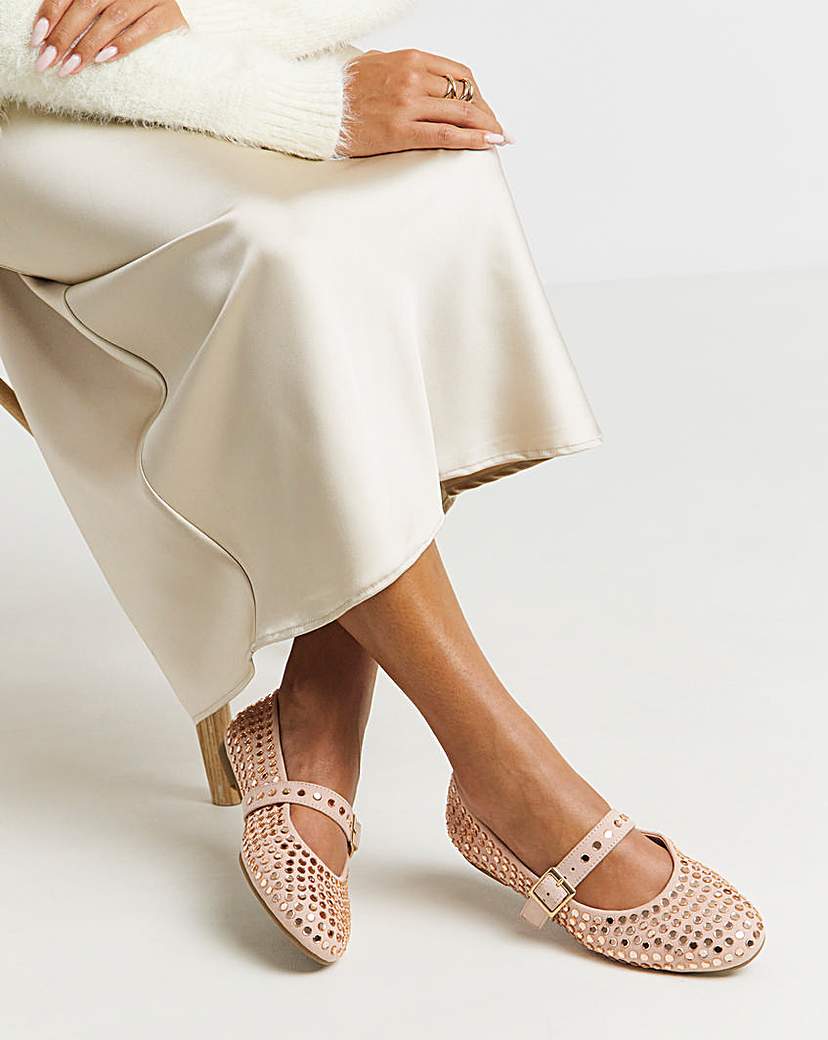 New In - Studded Mary Jane Wide