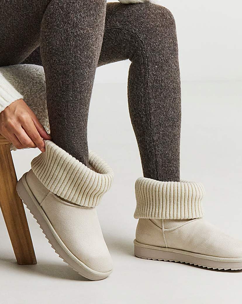 New In - Cuff Slipper Boot Wide