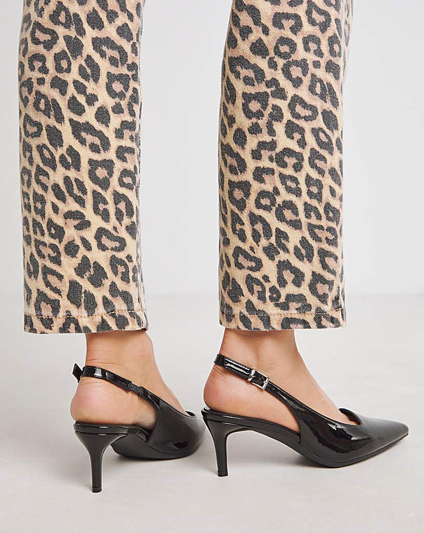 Pointed Toe Slingback Wide