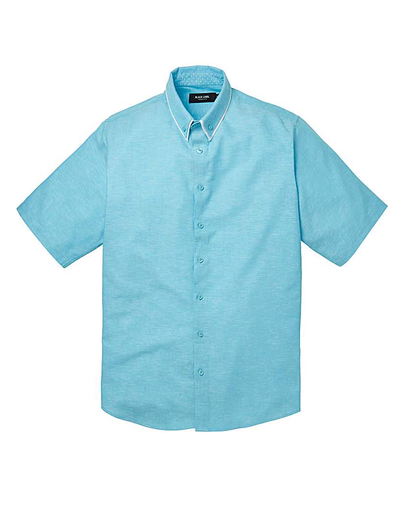 Image of Black Label Linen Mix Granada Shirt Long