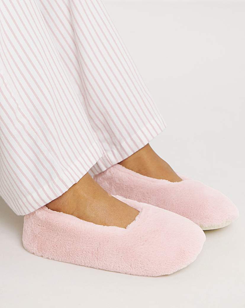 New In - Fluffy Ballerina Slipper Wide