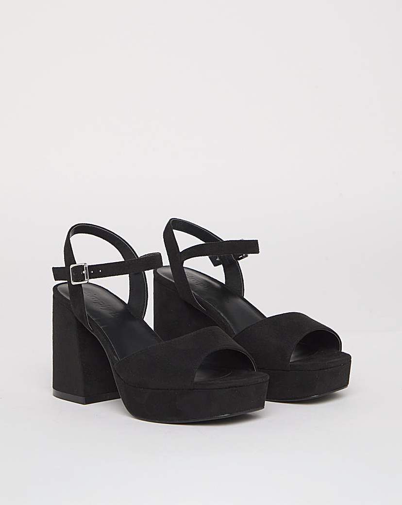 Platform Heels Ex Wide Fit