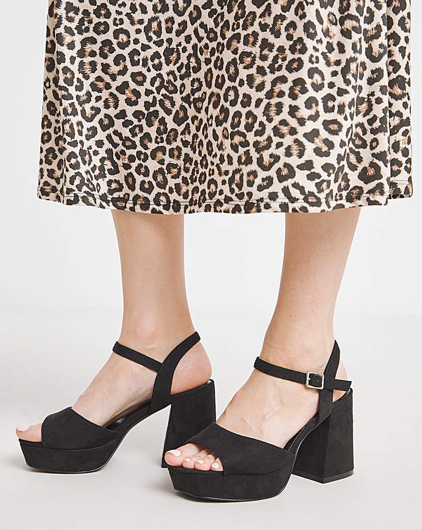 Platform Heels Ex Wide Fit
