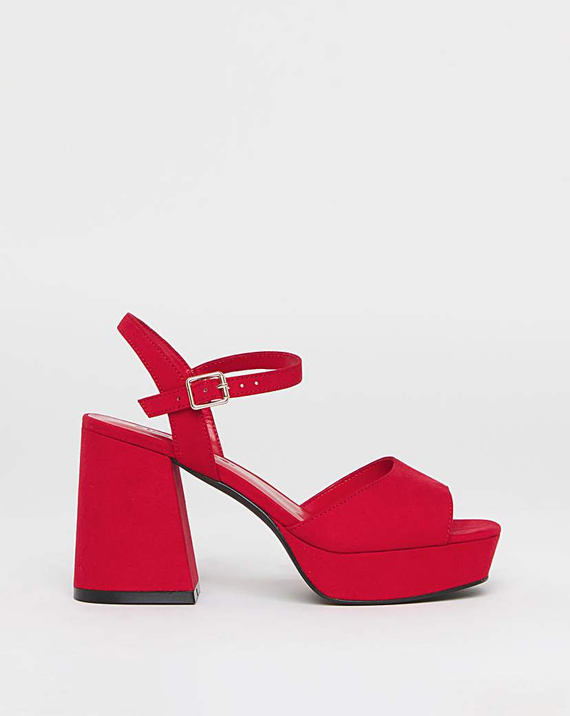 Platform Heels Ex Wide Fit