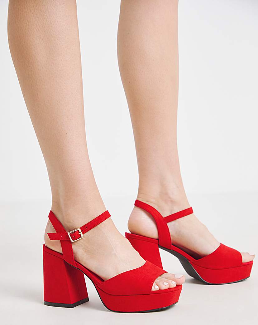 Platform Heels Ex Wide Fit