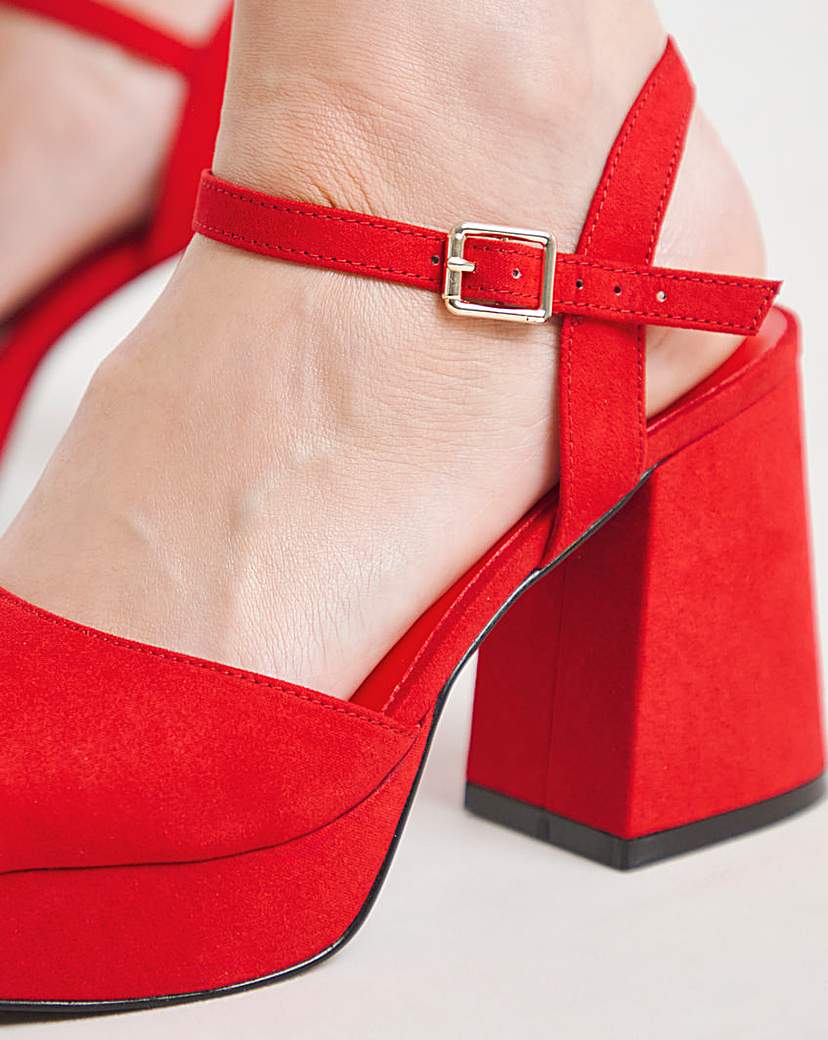 Platform Heels Ex Wide Fit