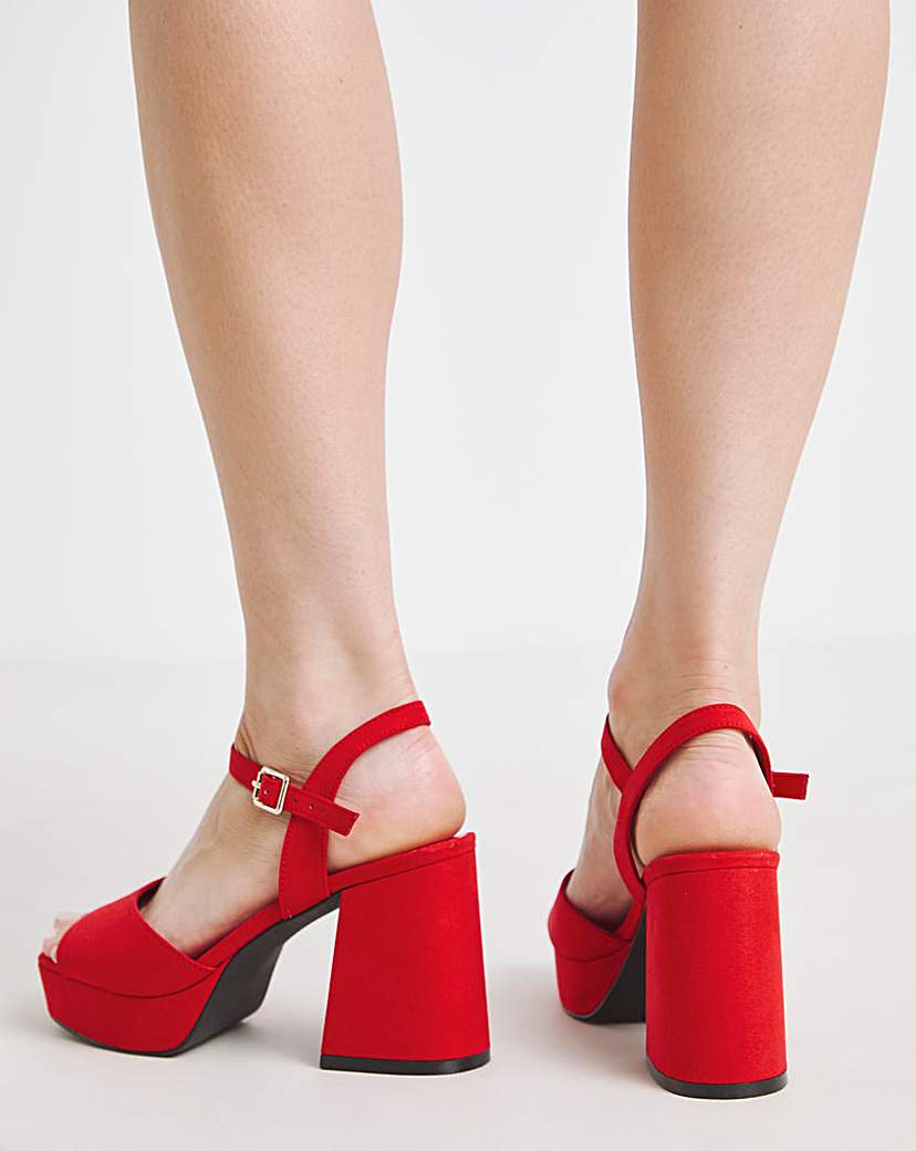 Platform Heels Ex Wide Fit