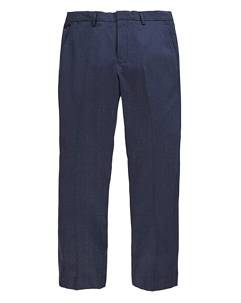 Image of Black Label Spot Textured Trousers 31in