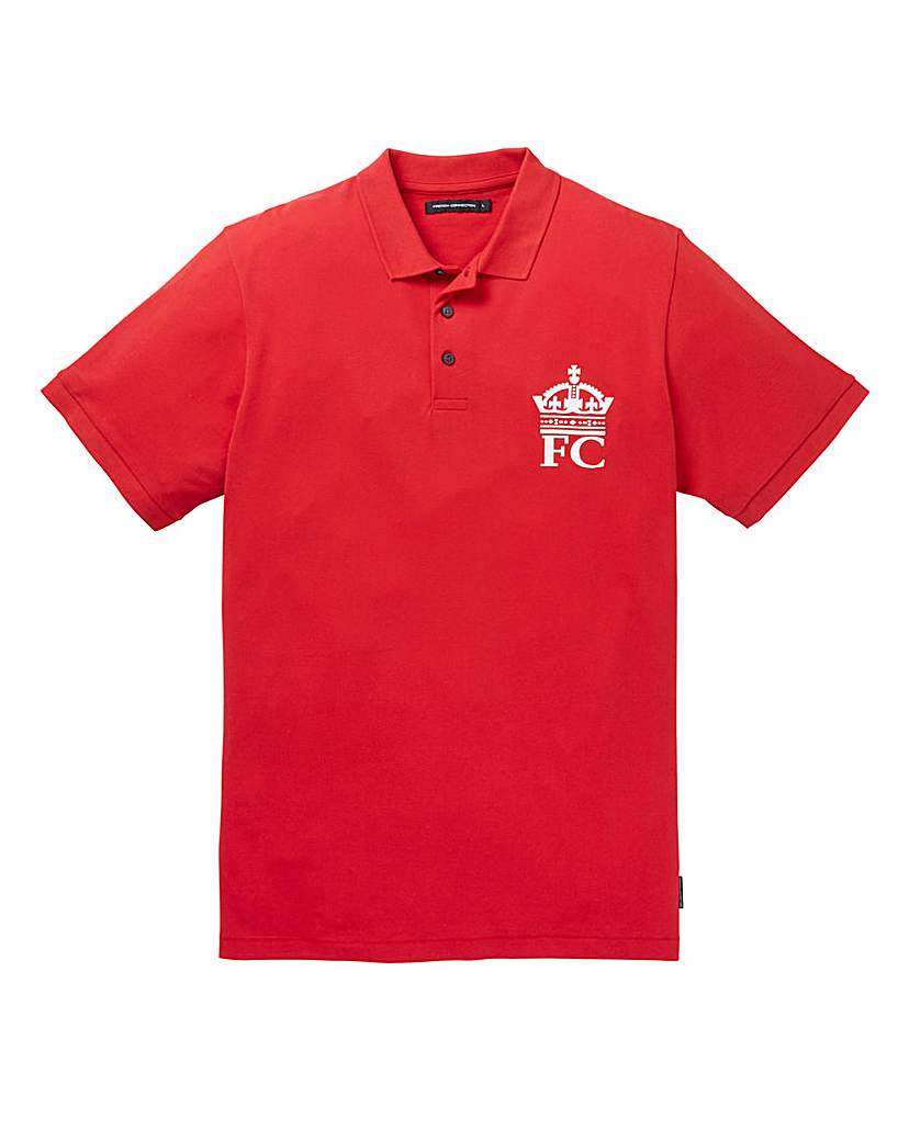 Image of French Connection Large Crown Red Polo