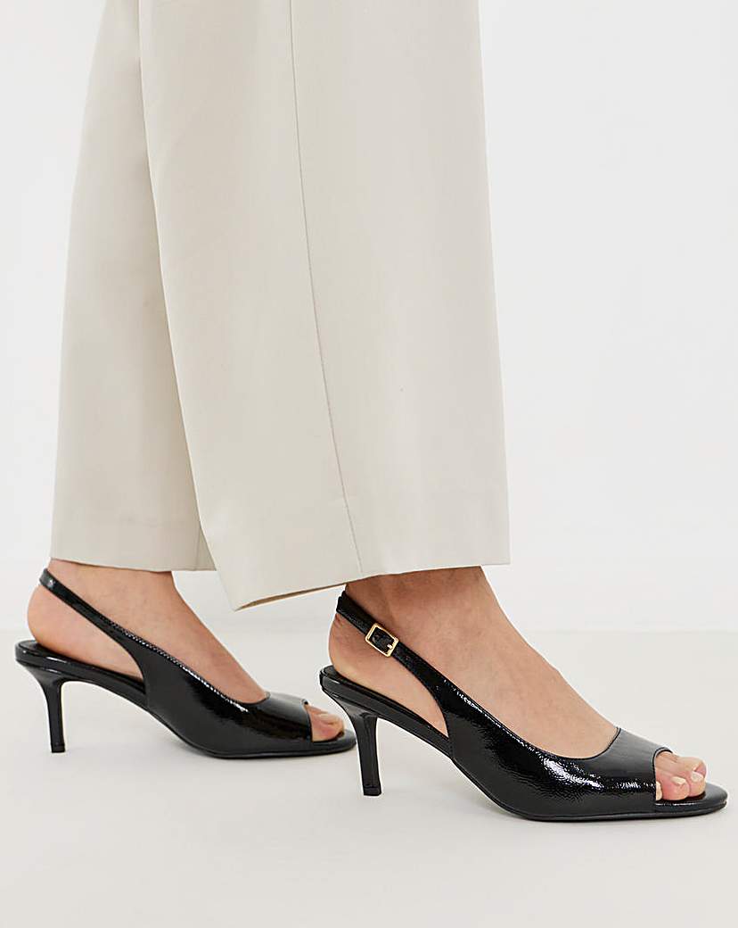 Peep Toe Heels Wide Fit