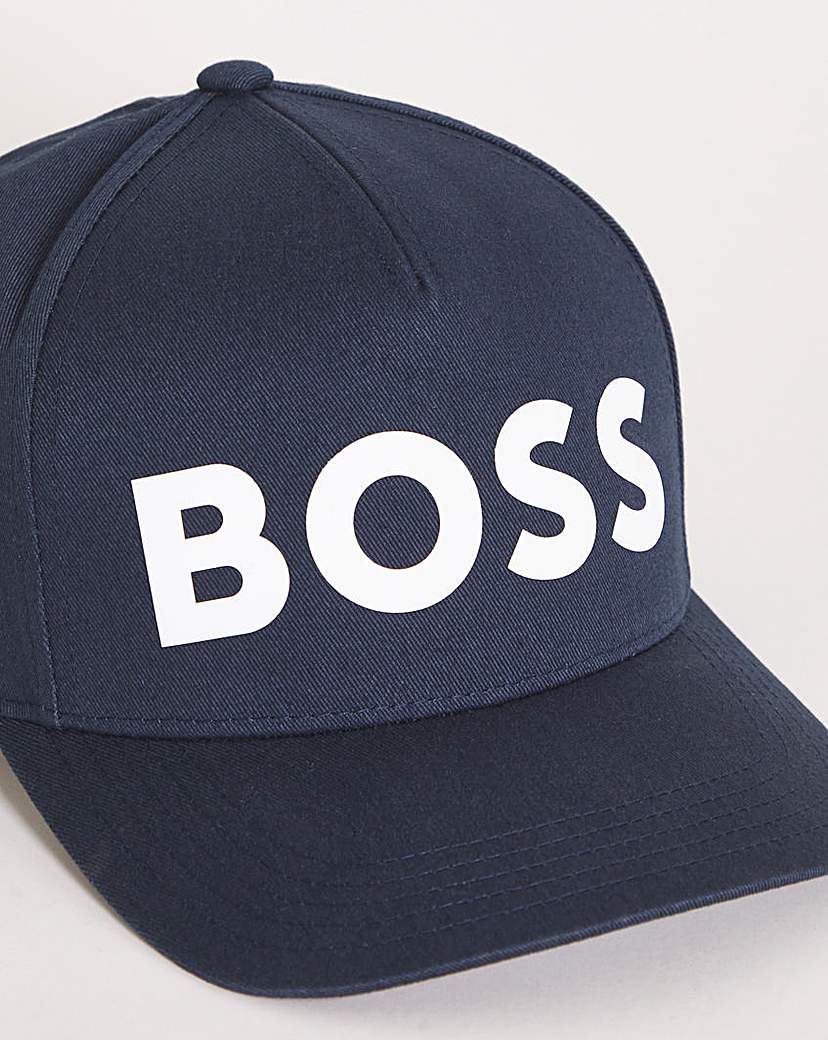 BOSS Navy Large Logo Cap
