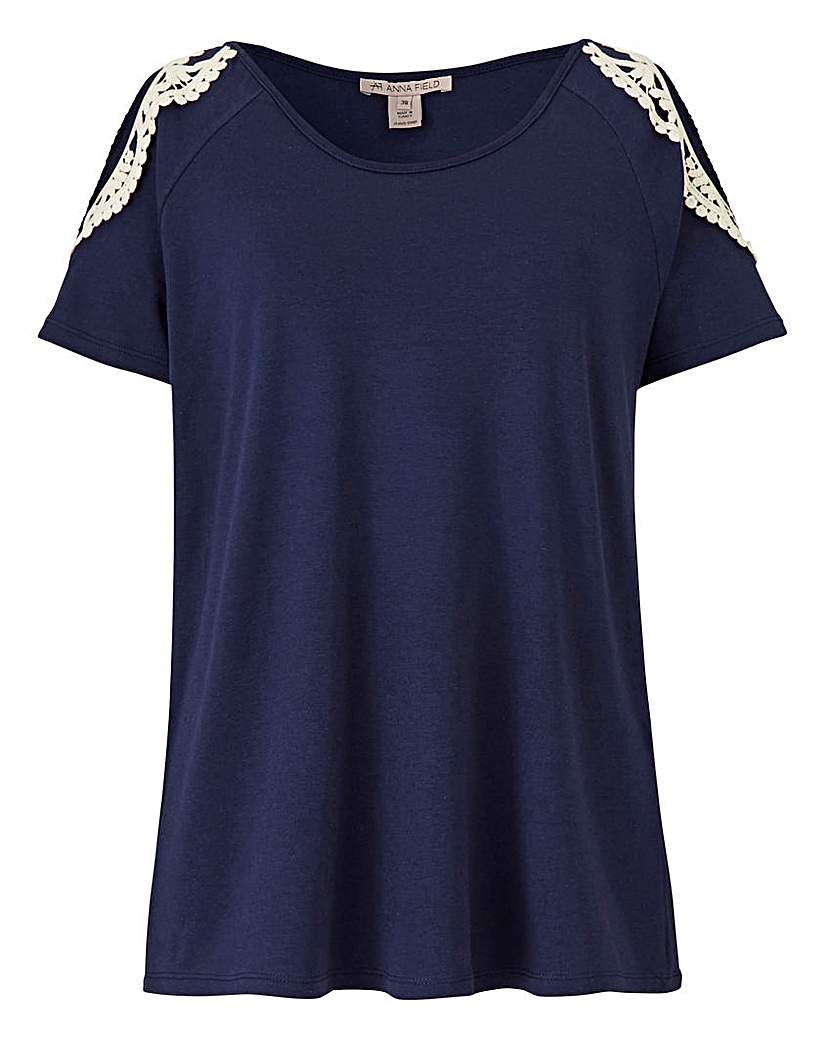 Image of Anna Field Cold Shoulder Top