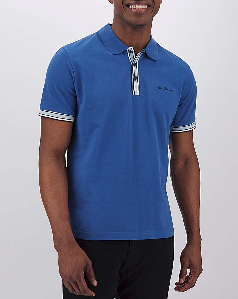 Image of Ben Sherman Mod Stripe Detail Polo