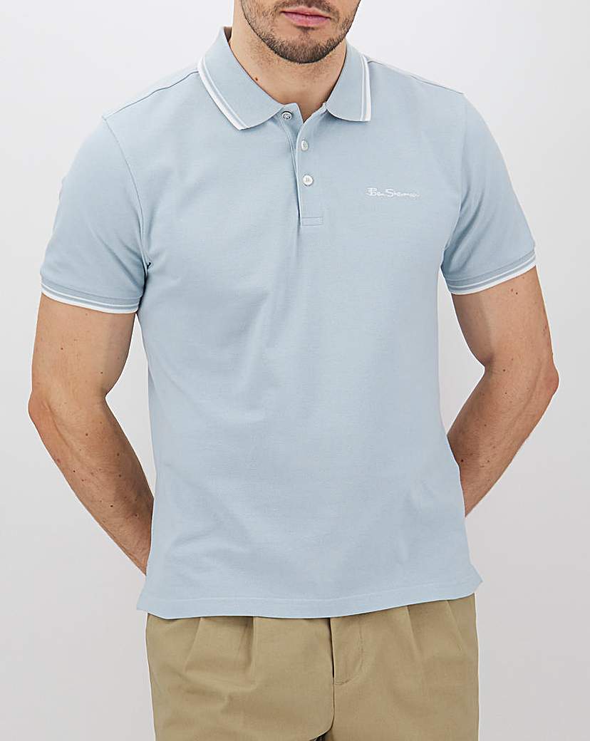 Image of Ben Sherman Classic Script Pique Polo