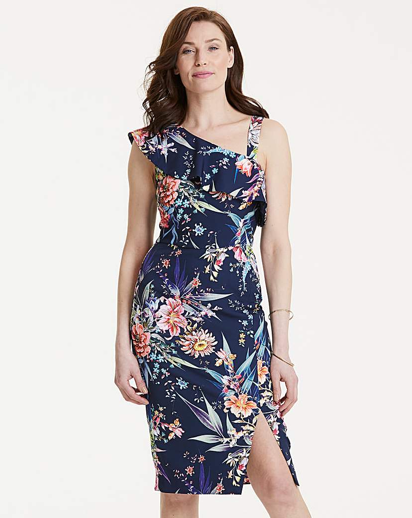 Oasis Floral One Shoulder Dress