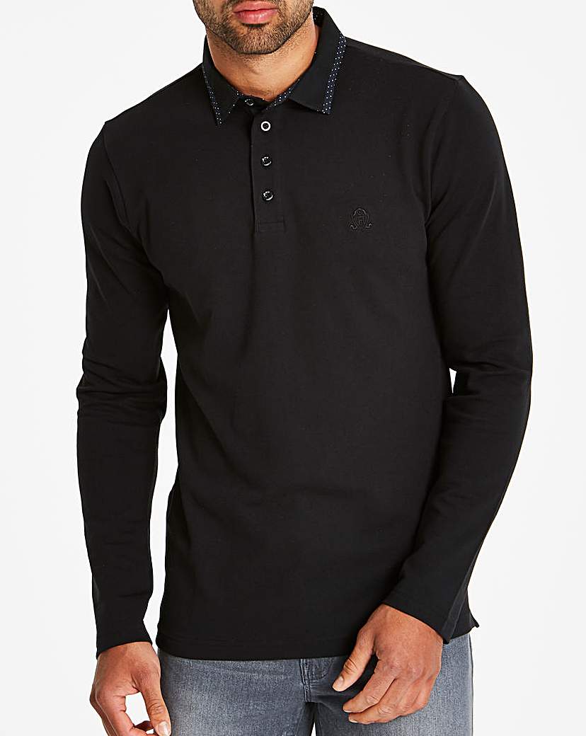 Image of Black Label Black S/S Slim Polo R