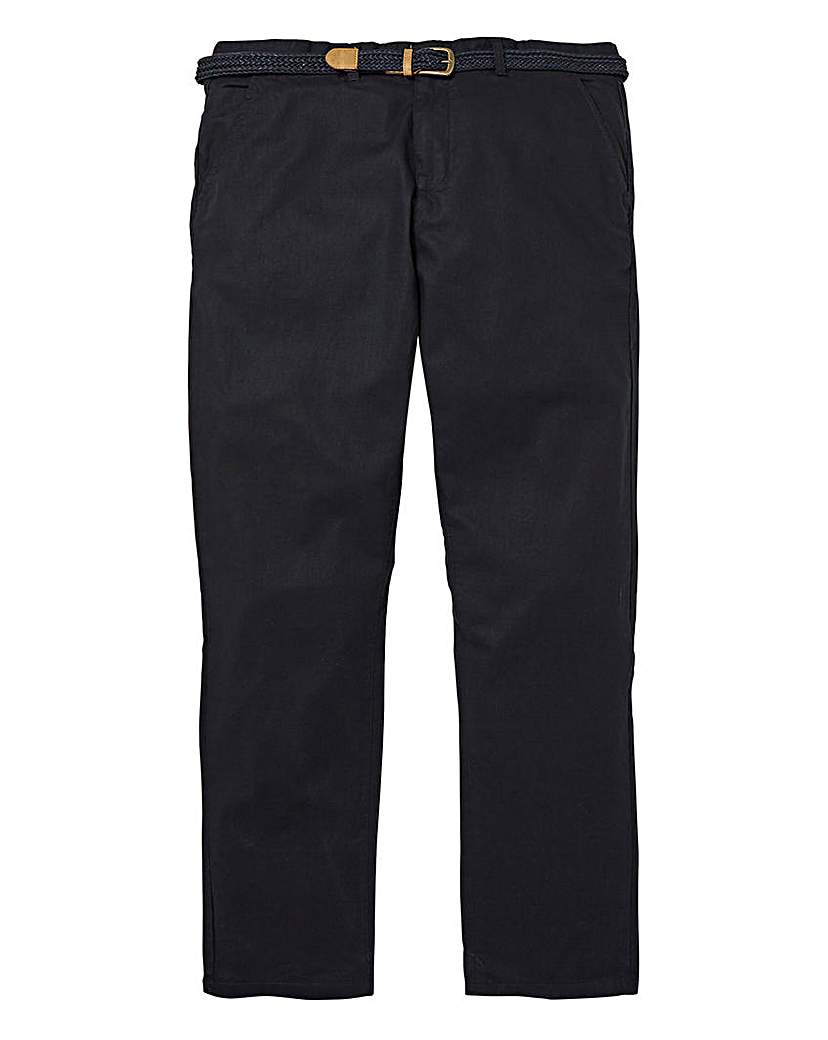 Image of Black Linen Tapered Trousers