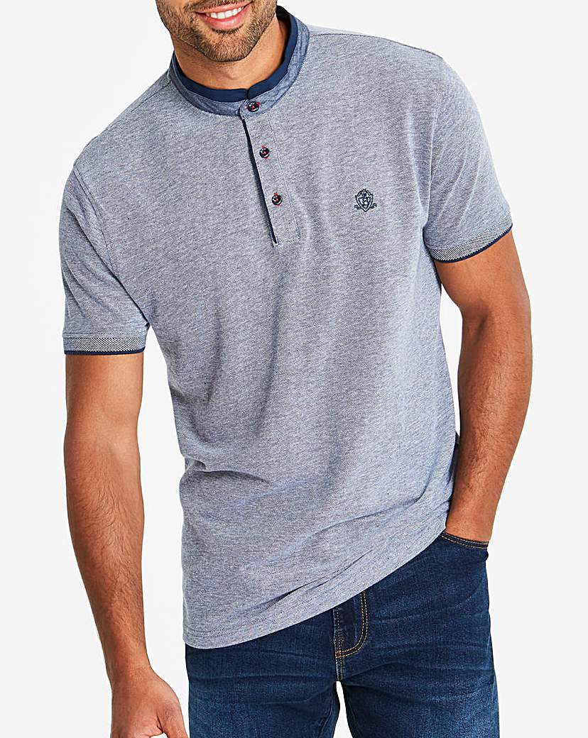 Image of Black Label Navy S/S Oxford Polo L