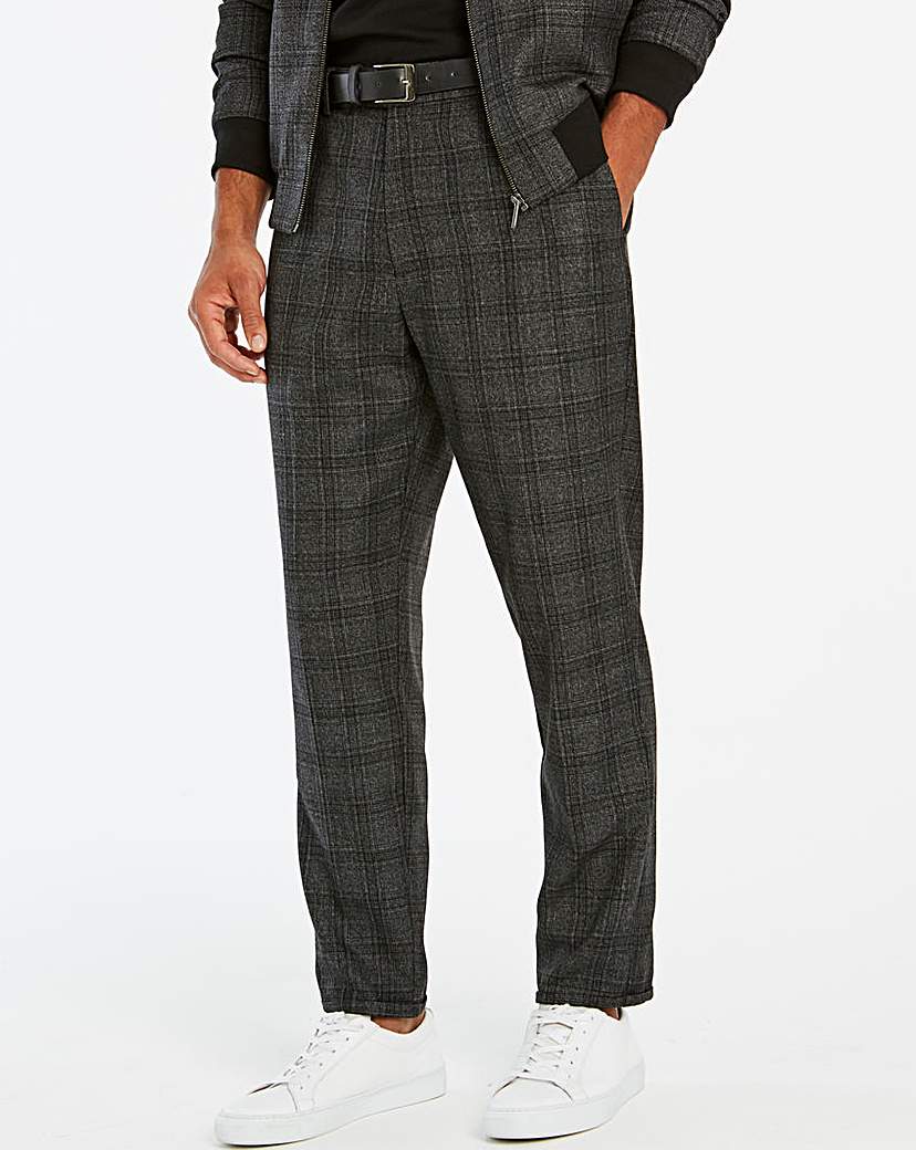 Image of Checked Tapered Trouser R
