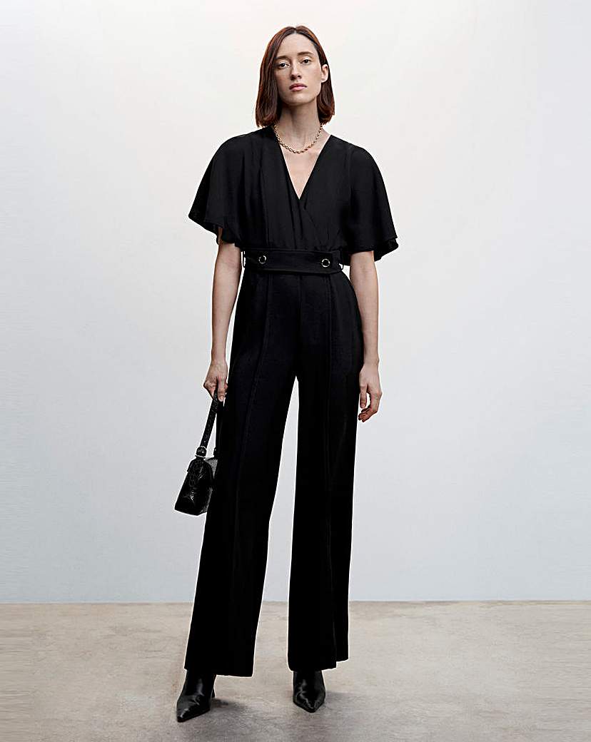 Mango Buttoned Long Jumpsuit