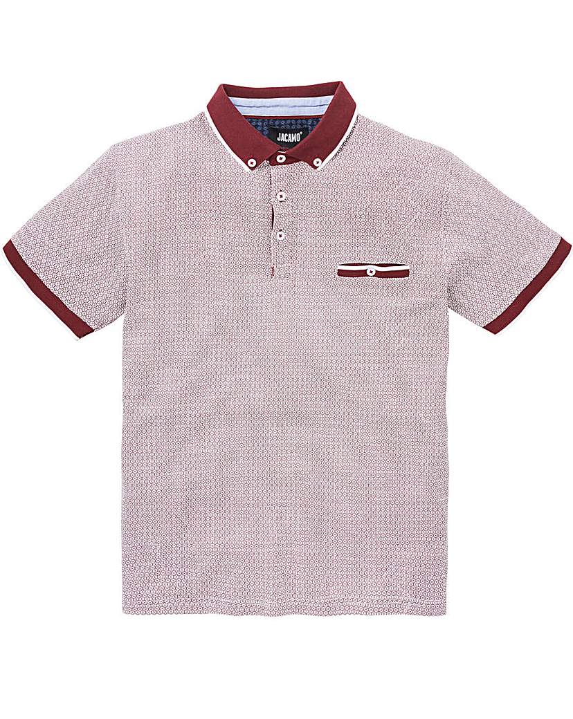 Image of Berry S/S Geo Print Polo L