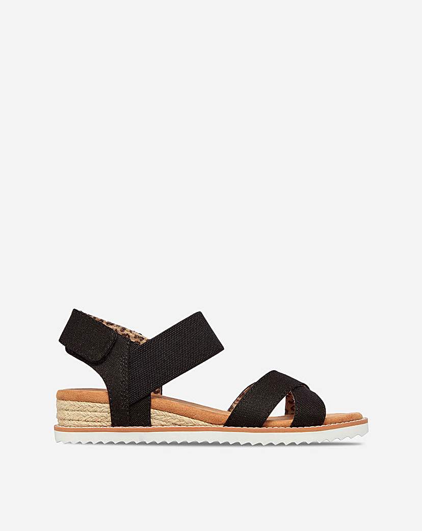 Skechers Bobs Desert Kiss Wedge Wide Fit