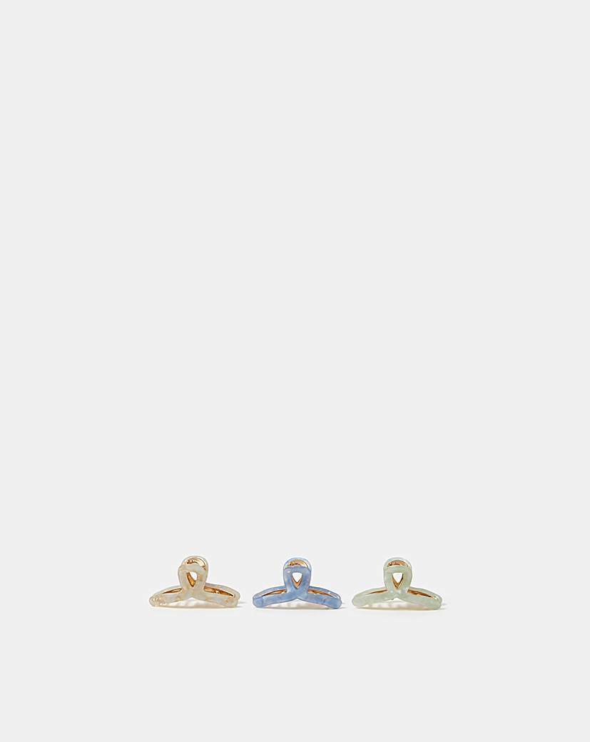 Accessorize Mini Twist Claw Clips Green Accessorize …