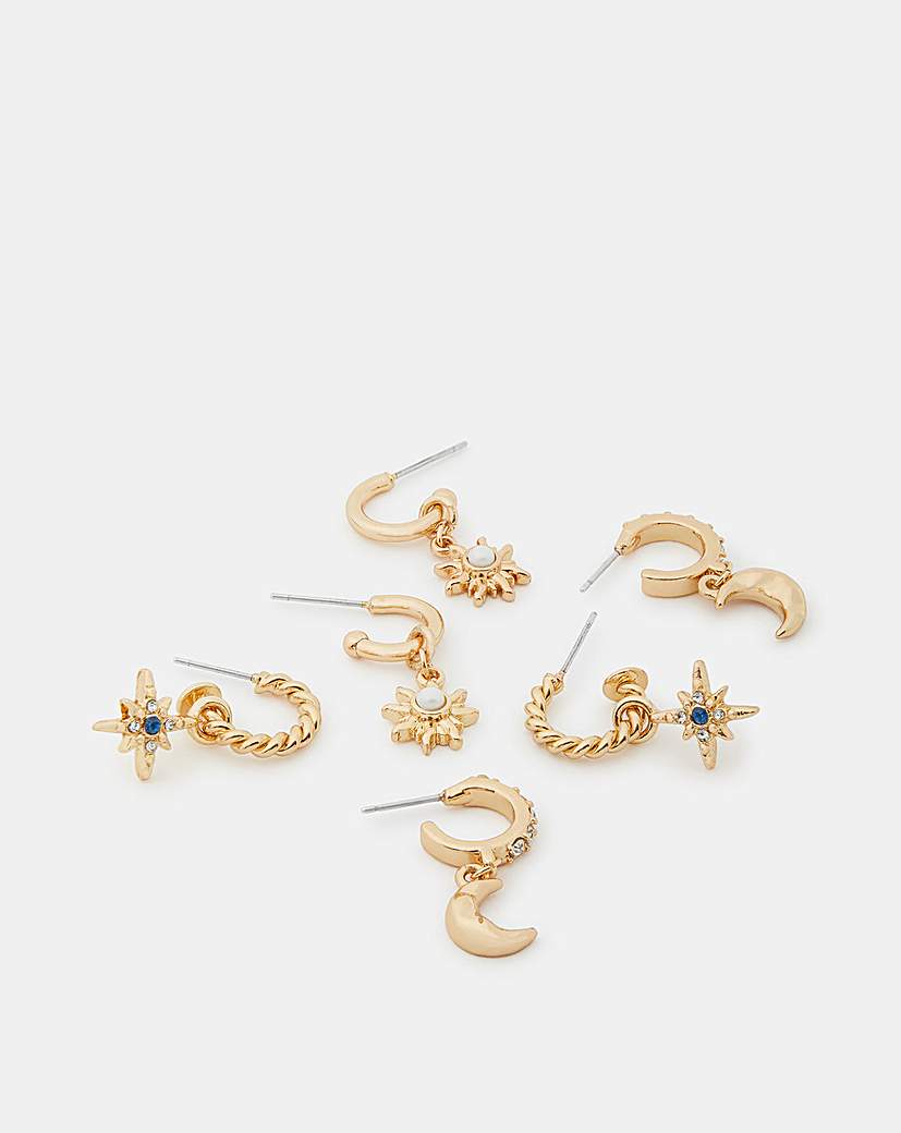 Accessorize Celestial Charm Earrings Multi Accessorize Size …