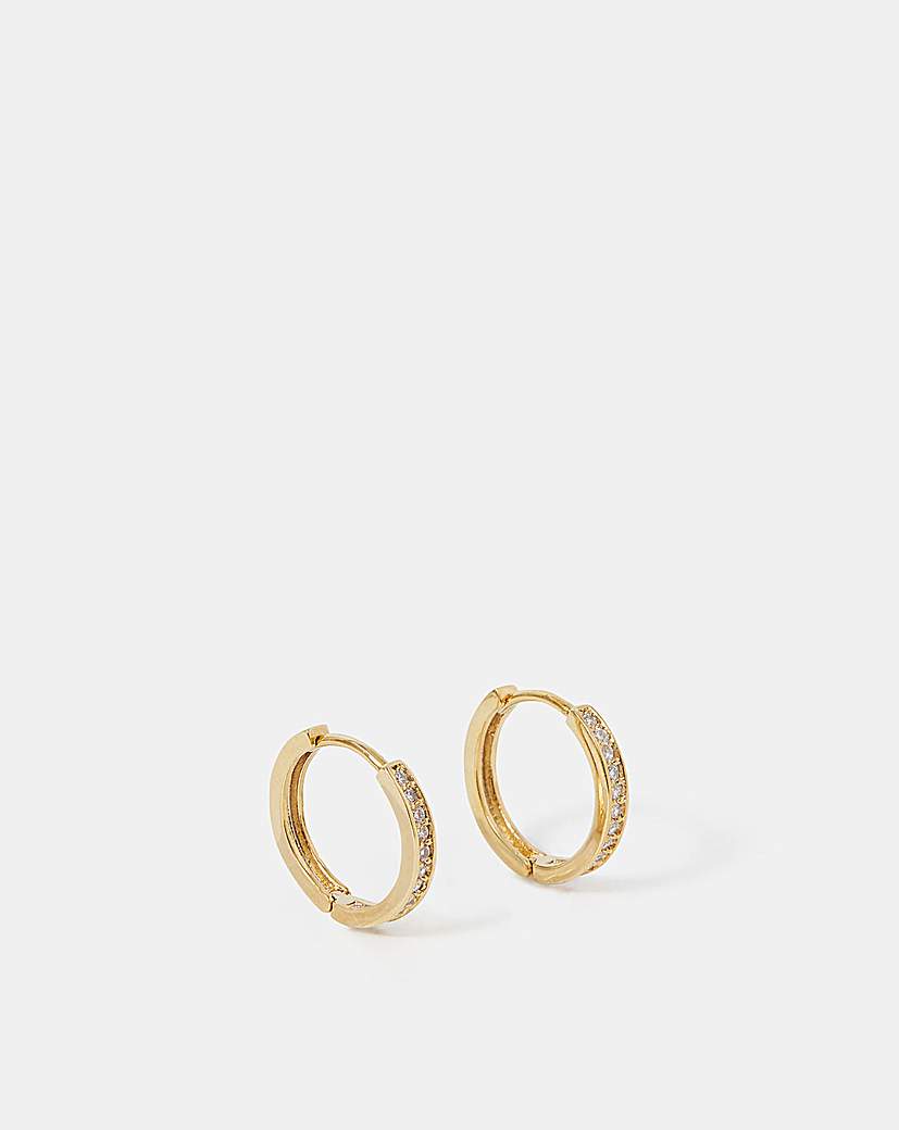 Accessorize GoldPlated Hoop Earrings Gold Accessorize Size …