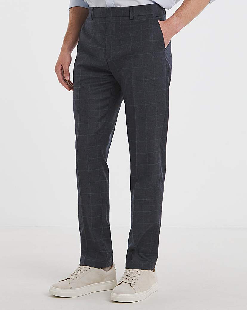 William Hunt Flannel Navy Suit Trouser