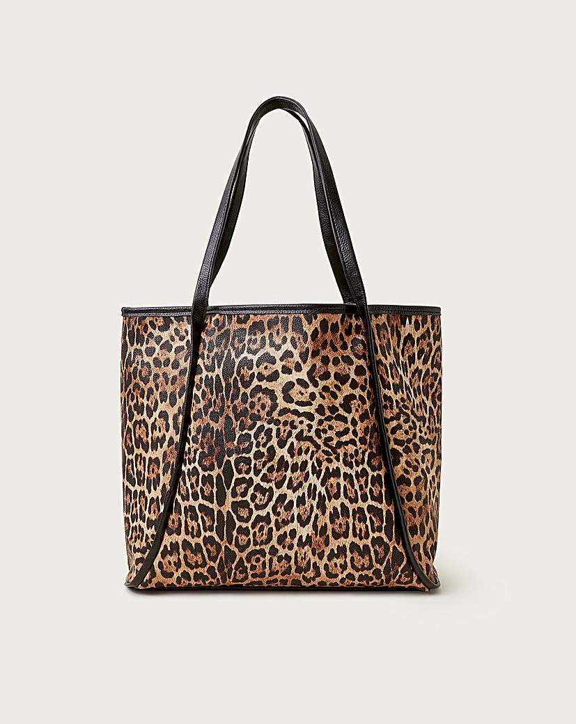 Monsoon Mava Leopard Print Tote Bag