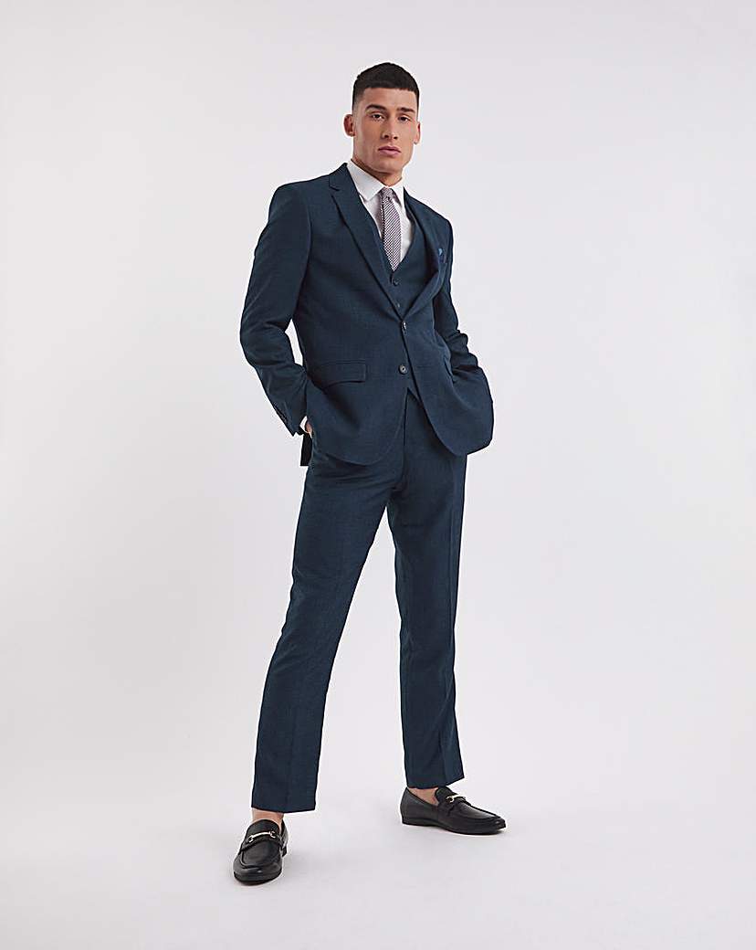 Navy Regular Fit Stretch Suit Trouser Sh