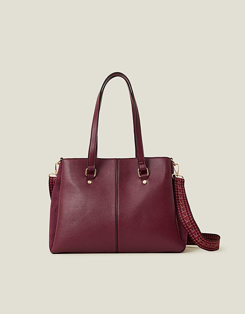 Accessorize Faux Leather Shoulder Bag