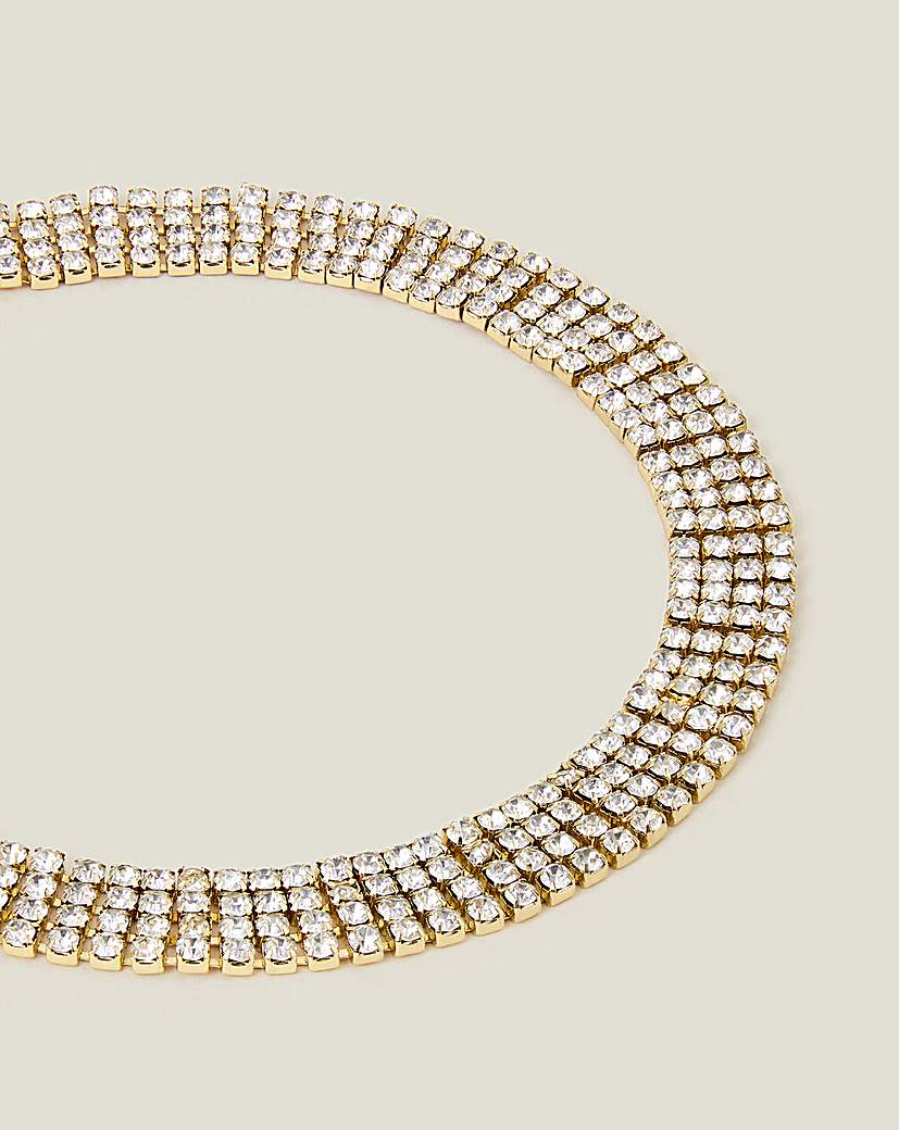 Diamante Collar Choker Necklace