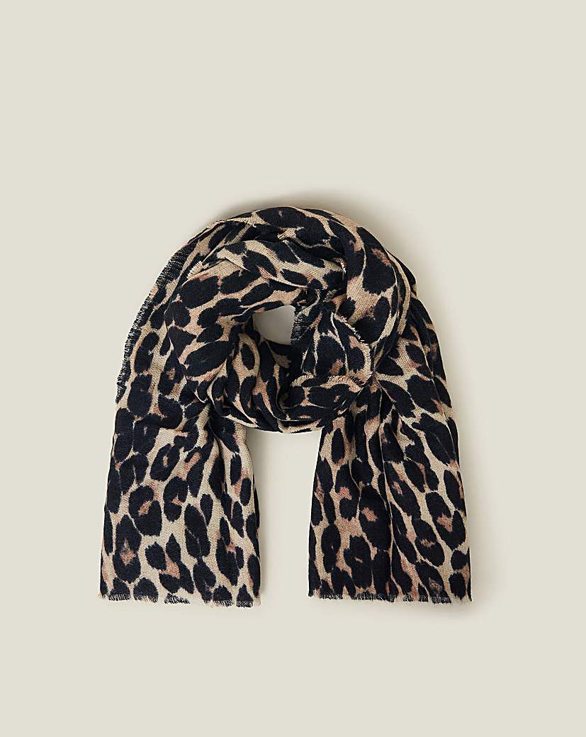 Leopard Print Blanket Scarf