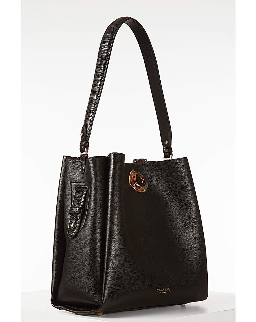 Luella Grey Henri Black Hobo Tote