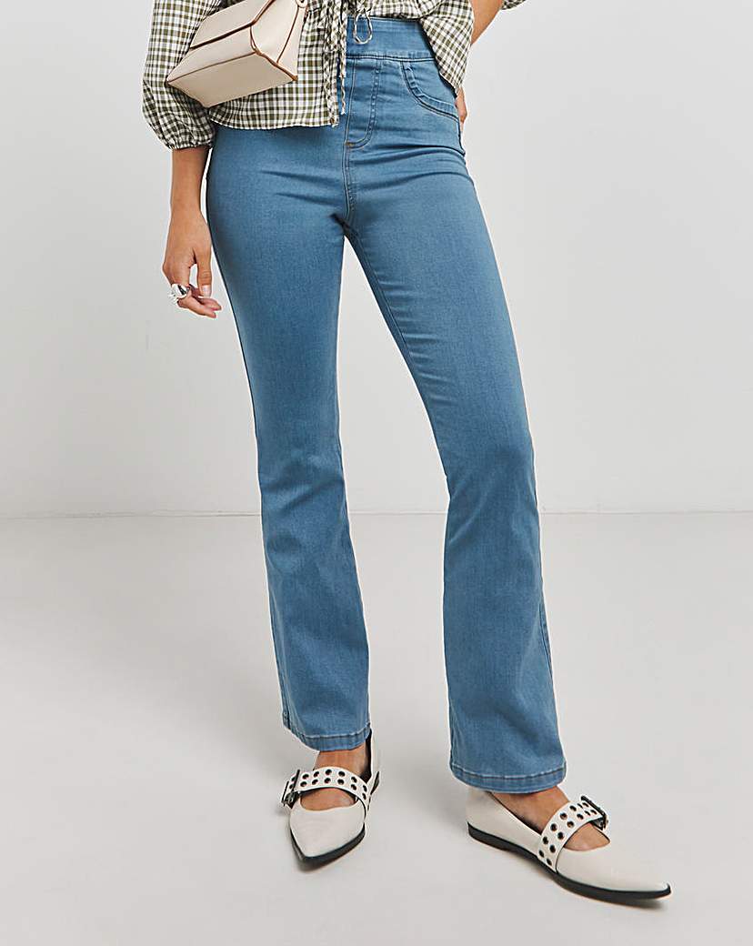 Sculpt & Define Blue Bootcut Jeggings