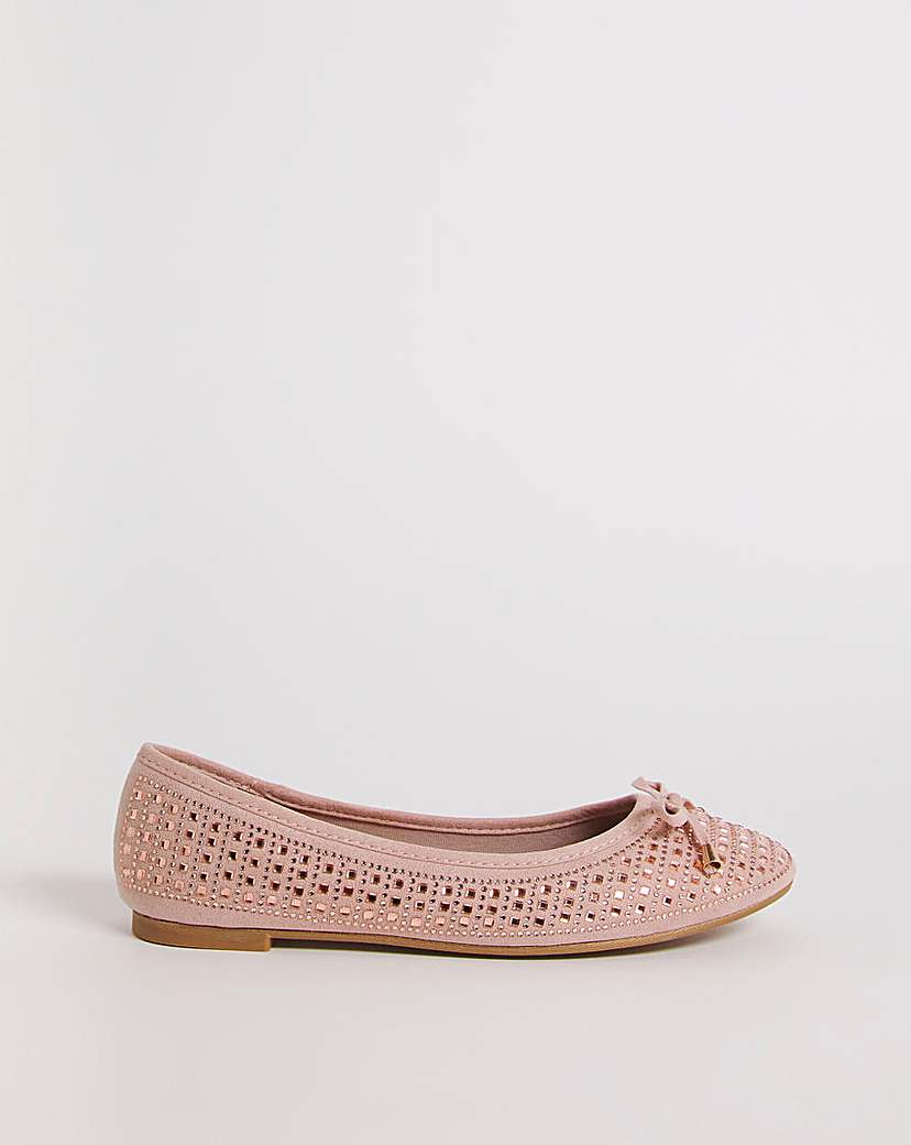 Embellished Ballerina Shoes | Simply Be