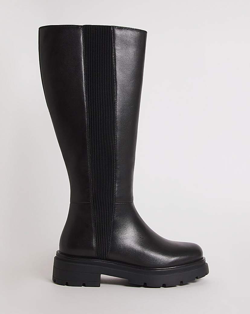 Knee High Chelsea Boots Ex Wide SC