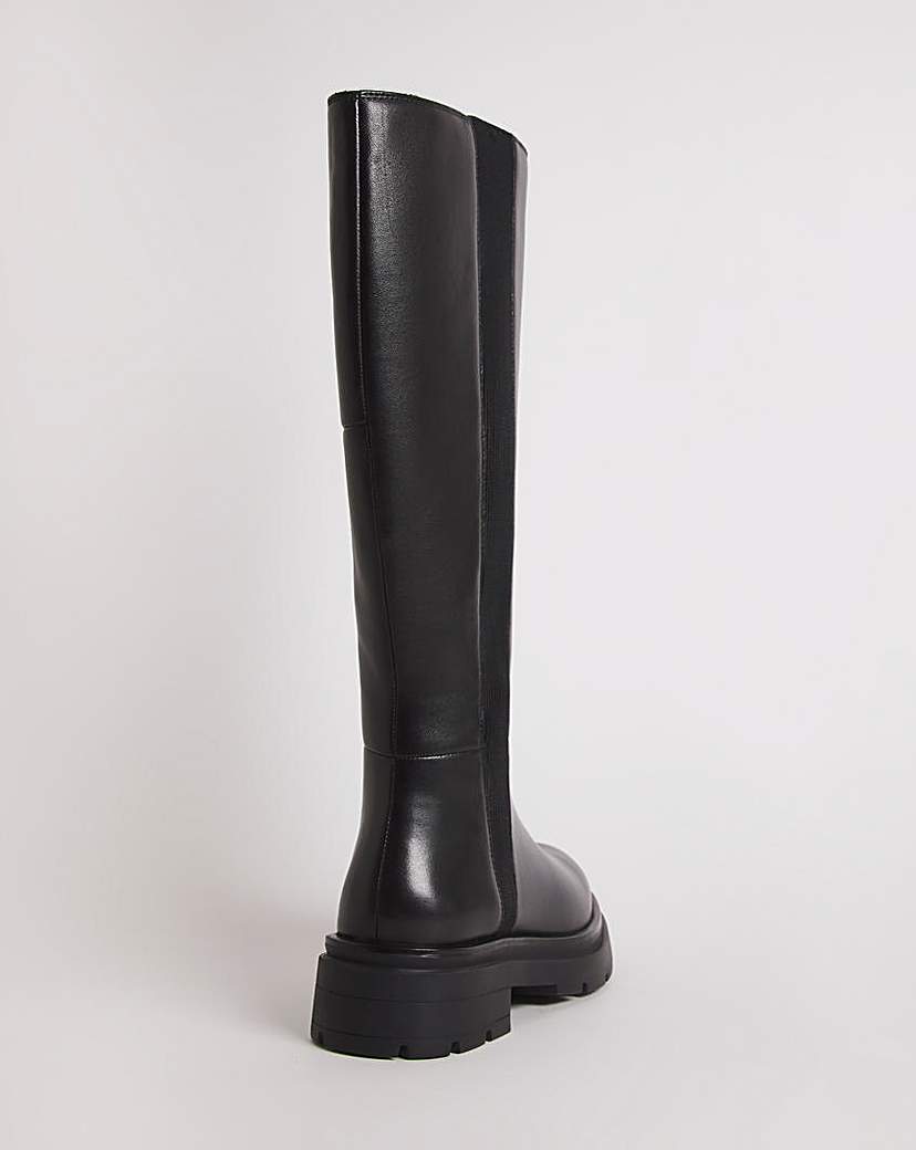 Knee High Chelsea Boots Ex Wide SC