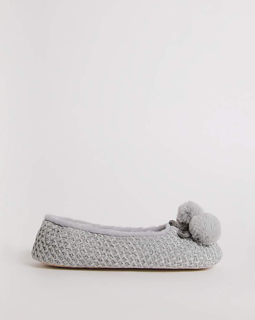 Pom Ballerina Slippers Wide