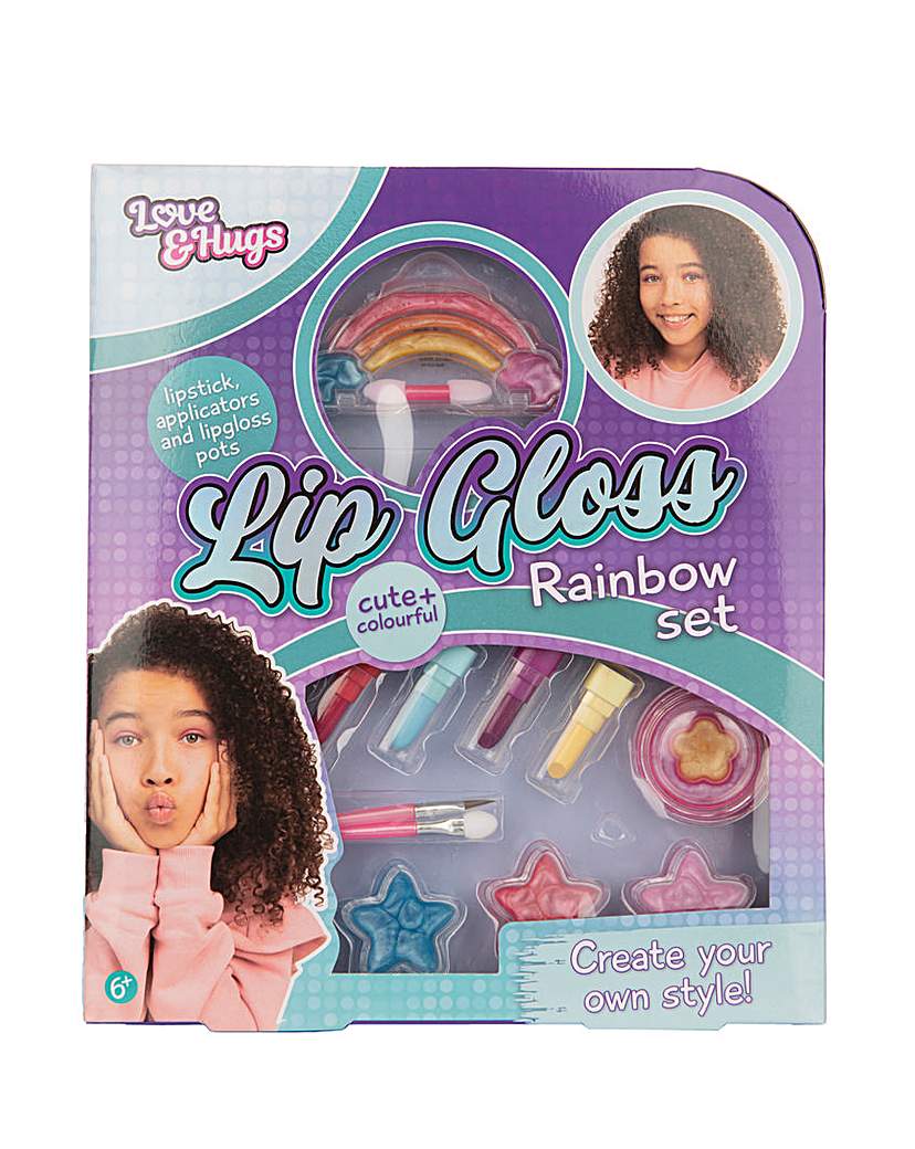 Image of Love and Hugs Lip Gloss Rainbow Set