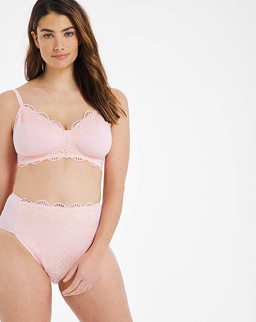 Broderie Cotton Non Wired Bra