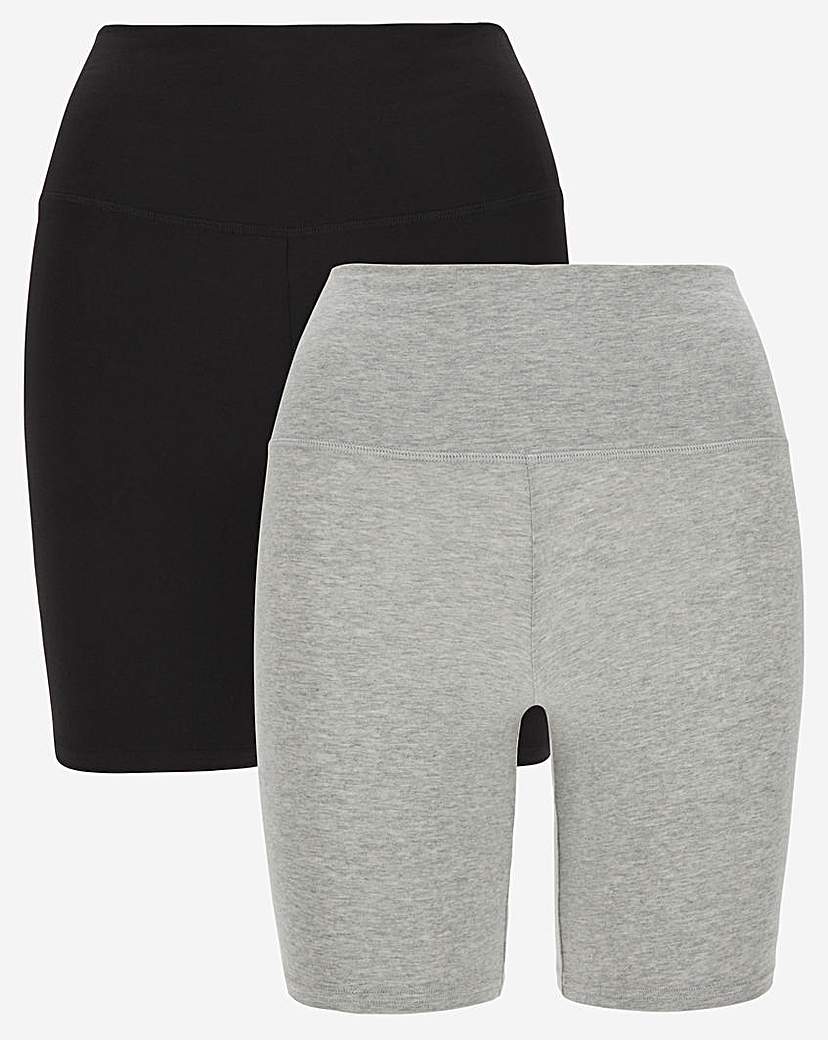 2 Pack Cotton Comfort Cycling Shorts
